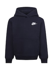 Nike Black Little Kids Club Fleece Overhead Hoodie - Image 4 of 6