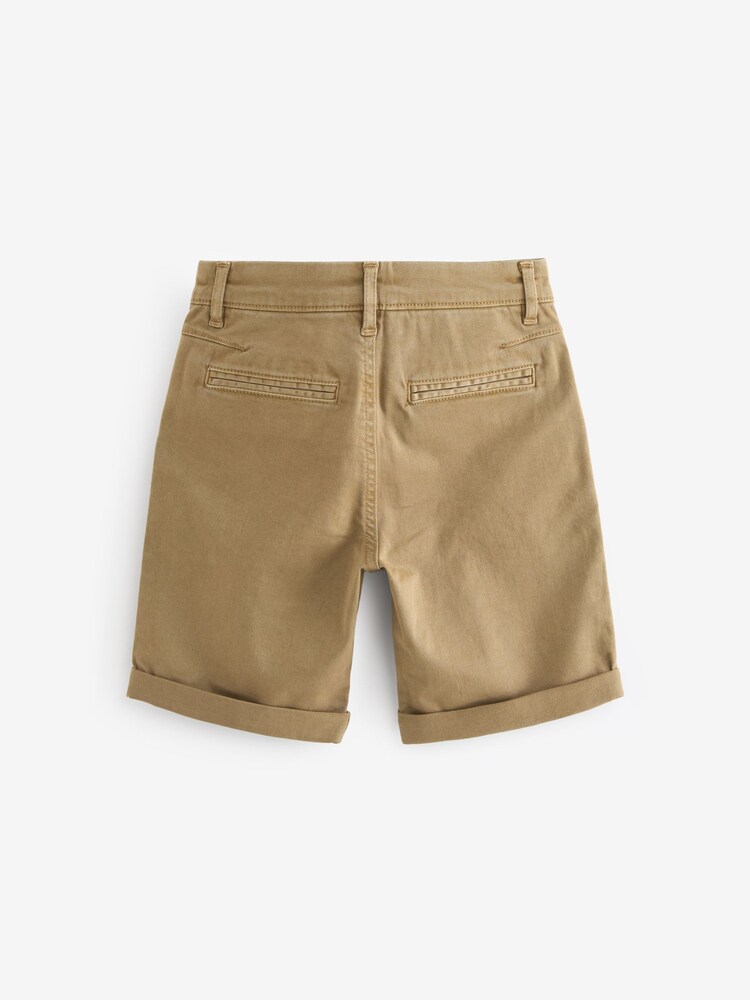 Tan Brown Washed Chinos Shorts (12mths-16yrs) - Image 2 of 3