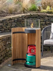 Pacific Natural Garden Cosiscoop Pillar Teak Lantern - Image 3 of 5