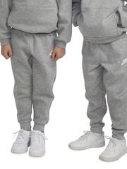 Nike Grey Little Kids Club Fleece Joggers - Image 3 of 8