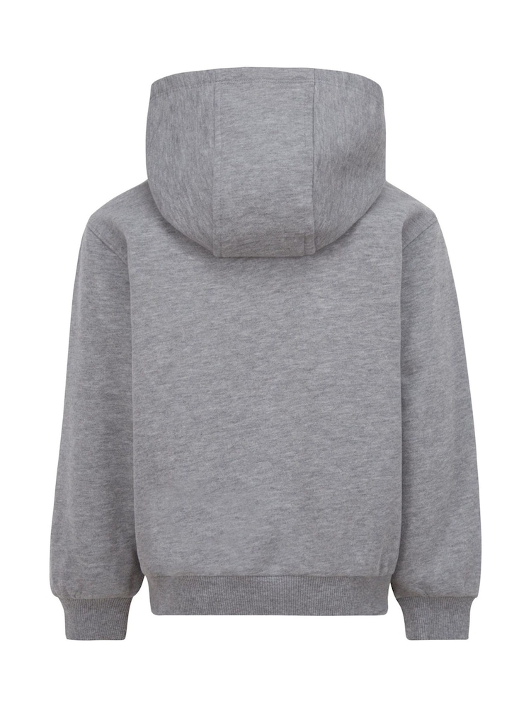Szary - Nike Little Kids Club Fleece Overhead Hoodie - Image 3 of 4