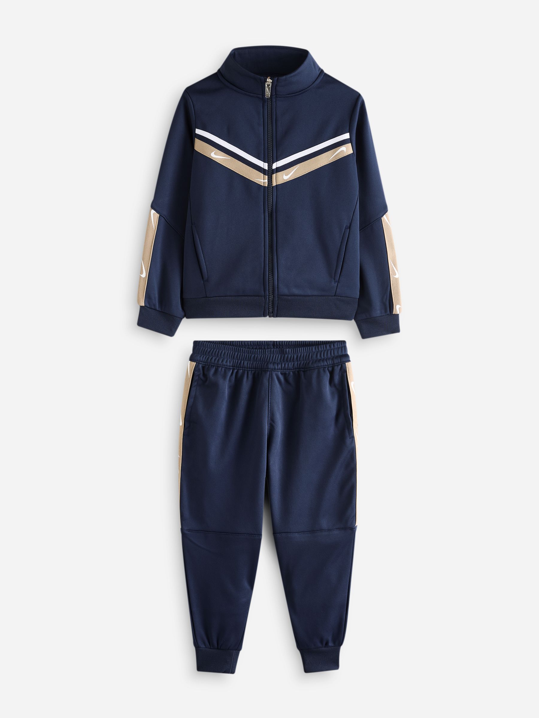 Nike poly tracksuit blue cheap