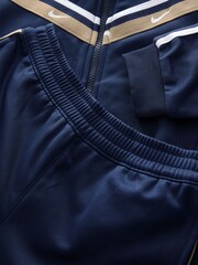 Nike Blue Little Kids Club Taped Poly Tracksuit - Image 4 of 5
