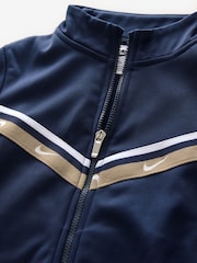 Nike Blue Little Kids Club Taped Poly Tracksuit - Image 5 of 5