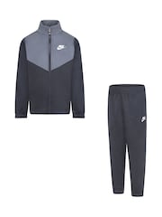 Nike Grey Little Kids Lifestyle Essentials Poly Tracksuit - Image 1 of 2
