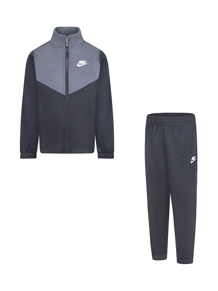 Nike Grey Little Kids Lifestyle Essentials Poly Tracksuit - Image 1 of 2