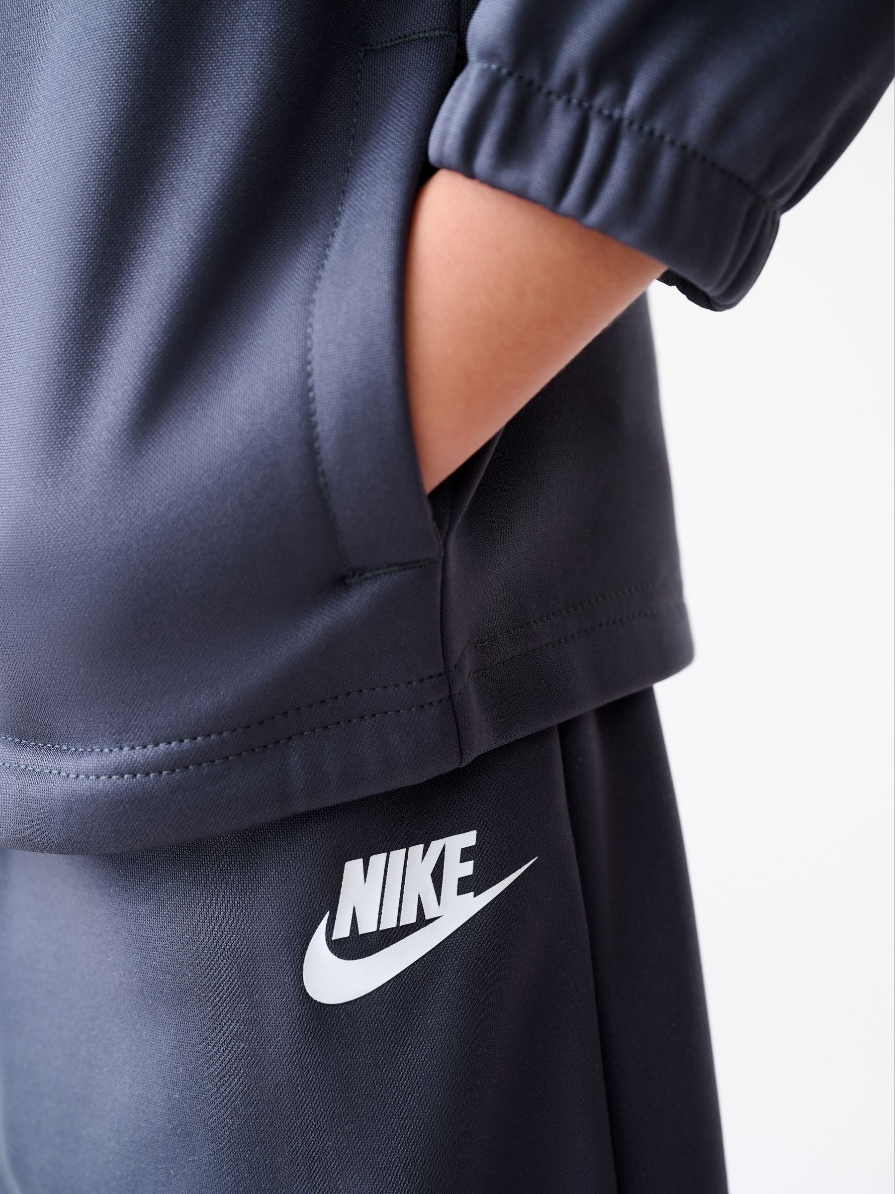 Buy Nike Grey Little Kids Lifestyle Essentials Poly Tracksuit from
