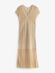 Gold Stitch Detail Kimono Dress - Image 5 of 6