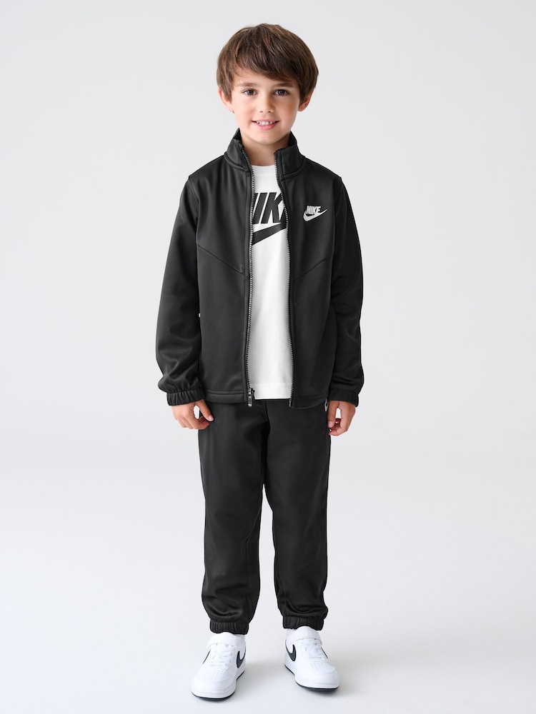 Nike Black Little Kids Lifestyle Essentials Poly Tracksuit - Image 1 of 16 Nike Black Little Kids Lifestyle Essentials Poly Tracksuit - Image 1 of 16
