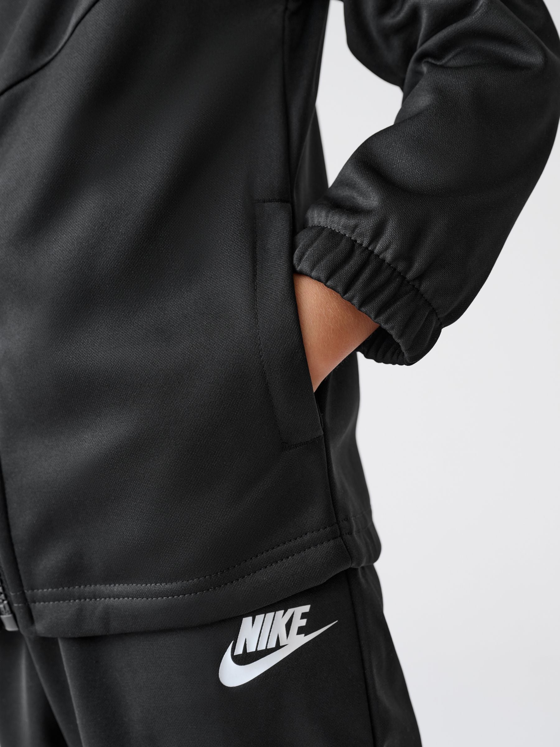 Buy Nike Black Little Kids Lifestyle Essentials Poly Tracksuit