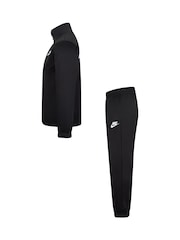 Nike Black Little Kids Lifestyle Essentials Poly Tracksuit - Image 3 of 6
