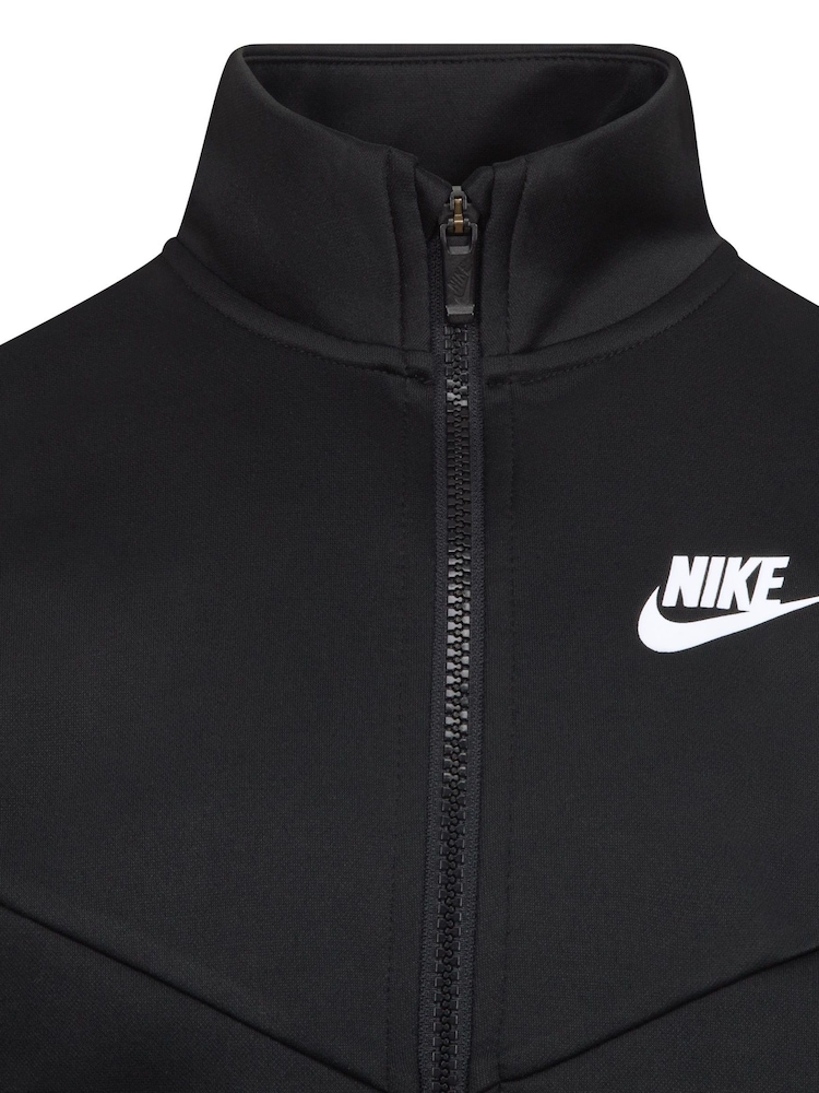 Nike Black Little Kids Lifestyle Essentials Poly Tracksuit - Image 5 of 6