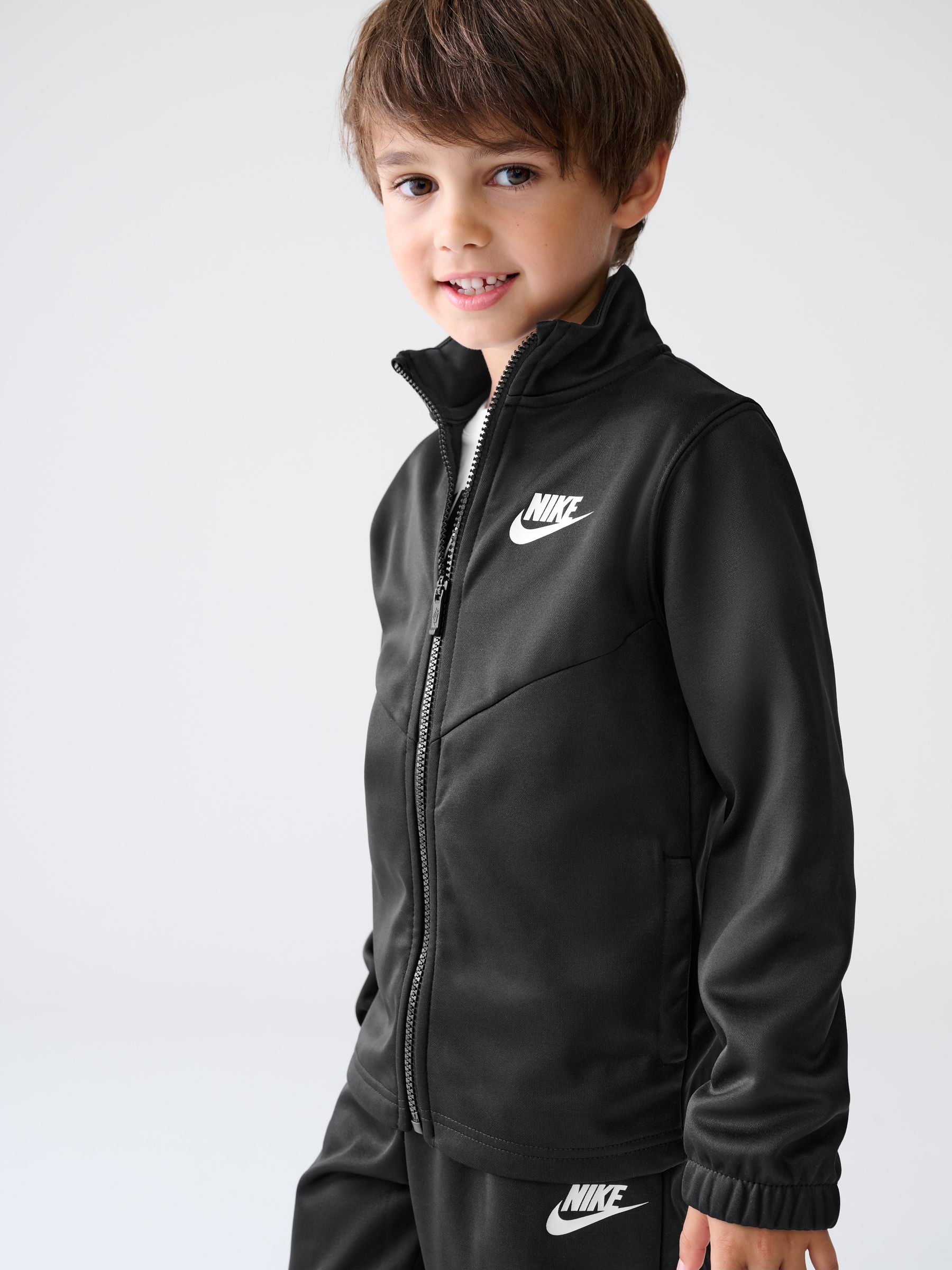 Buy Nike Black Little Kids Lifestyle Essentials Poly Tracksuit