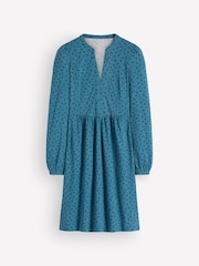 Boden Blue Polka Dot Naomi Long Sleeve Dress - Image 5 of 5