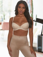 Pour Moi Nude Hourglass Shapewear Firm Tummy Control High Waist Shorts - Image 1 of 4