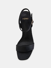Novo Black Novo Martinez Wide Fit Block Heel Sandals - Image 6 of 6