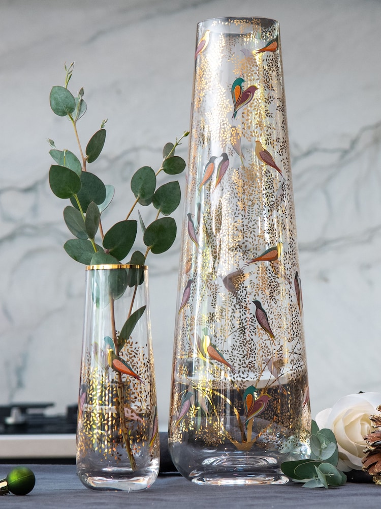 Sara Miller Clear Chelsea Single Stem Glass Vase - Image 1 of 6