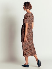 Boden Brown T-Shirt Jersey Midi Dress - Image 3 of 6