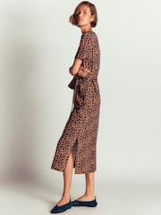 Boden Brown T-Shirt Jersey Midi Dress - Image 5 of 6