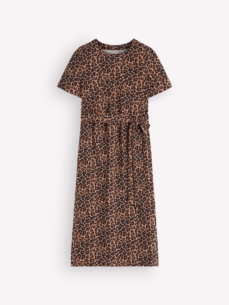 Boden Brown T-Shirt Jersey Midi Dress - Image 6 of 6 Boden Brown T-Shirt Jersey Midi Dress - Image 6 of 6