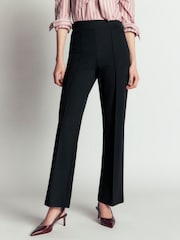 Boden Black Straight Leg Ponte Trousers - Image 4 of 6