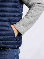 Weird Fish Blue Langtree Lightweight Showerproof Padded Gilet - Image 5 of 7