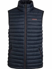Weird Fish Blue Langtree Lightweight Showerproof Padded Gilet - Image 6 of 7