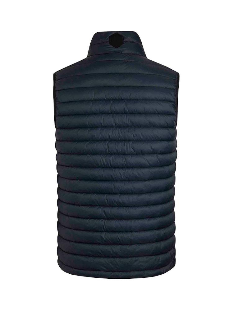 Weird Fish Blue Langtree Lightweight Showerproof Padded Gilet - Image 7 of 7