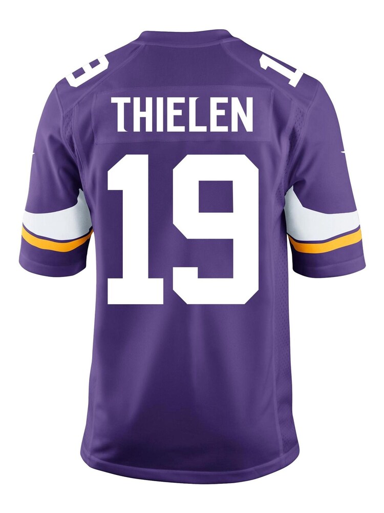 Nike Purple NFL Minnesota Vikings Home Game Jersey - Adam Thielen - Image 2 of 2