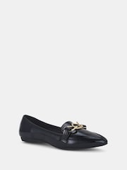 Novo Black Cinni Chain Flat Shoes - Image 3 of 4