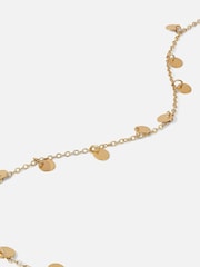 Accessorize Gold Tone Single Disc Drop Belly Chain - Image 2 of 2