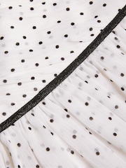 Monsoon Natural Abigail Polka Dot Prom Dress - Image 3 of 3
