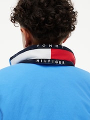 Tommy Hilfiger Blue Essential Flag Logo Collar Padded Jacket - Image 3 of 6
