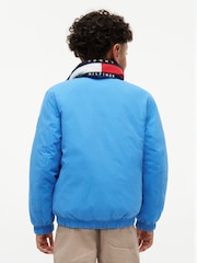 Tommy Hilfiger Blue Essential Flag Logo Collar Padded Jacket - Image 4 of 6