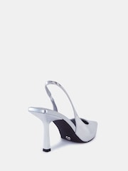 Novo Light Silver Zafu Slingback Court Shoes - Image 5 of 5