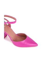 Novo Pink Regular Fit Ivie Ankle Point Two Part Courts - Image 6 of 6