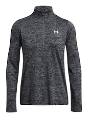 Under Armour Black Tech Twist 1/2 Zip Sweat Top - Image 5 of 6