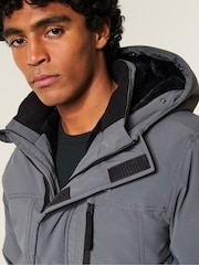 Γκρι - Hollister Heavyweight Logo Parka Coat - Εικόνα 4 από 8