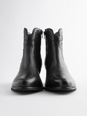 Black Regular/Wide Fit Forever Comfort® Stitched Detail Ankle Western/Cowboy Boots - Image 7 of 8
