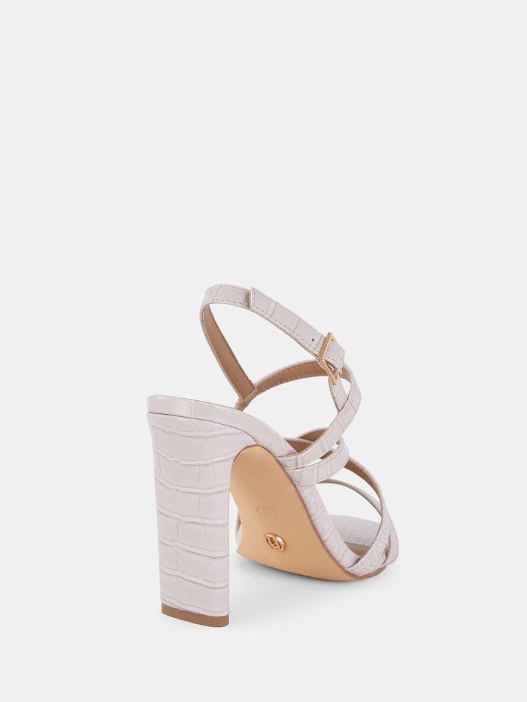 Novo Nude Wide Fit Mimosa Strappy Block Heels - Image 6 of 6