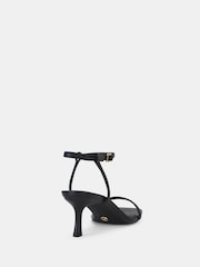 Novo Black Wide Fit Undercover Low Heel Two Part Sandals - Image 6 of 6