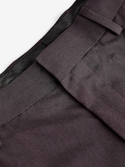Burgundy Red Regular Tuxedo Suit Trousers - Image 7 of 10