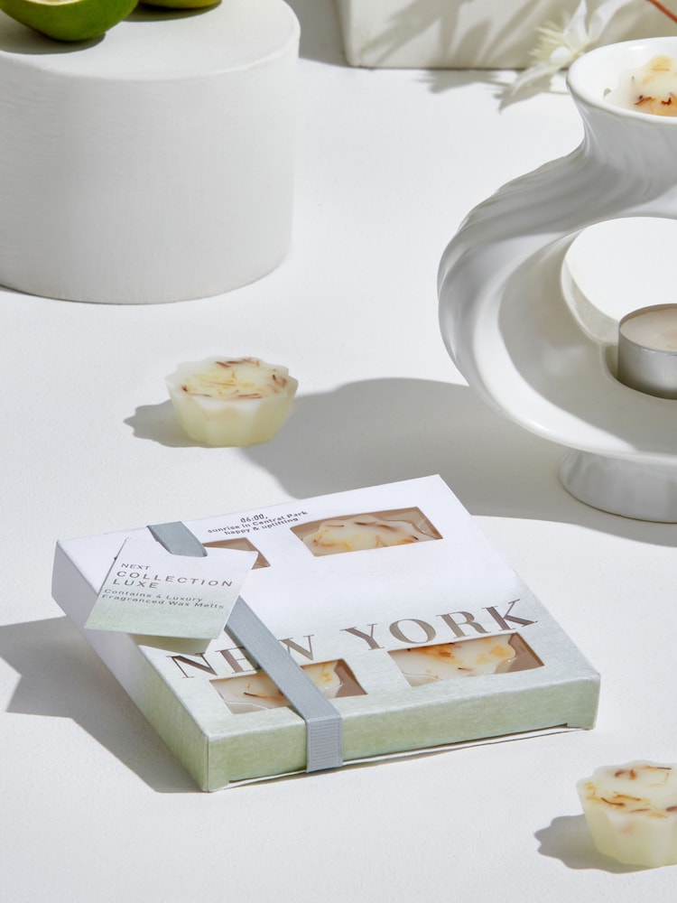 Jasmine & Orange Blossom Collection Luxe New York Wax Burner - Image 1 of 2 Jasmine & Orange Blossom Collection Luxe New York Wax Burner - Image 1 of 2