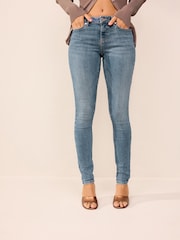 Smoky Blue Low Skinny Jeans - Image 2 of 6