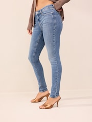 Smoky Blue Low Skinny Jeans - Image 4 of 6