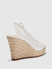 Novo White Regular Fit Ocean Slingback Espadrille Wedge - Image 4 of 4