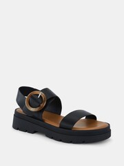 Novo Black Singer Chunky Buckle Sandals - Image 3 of 6