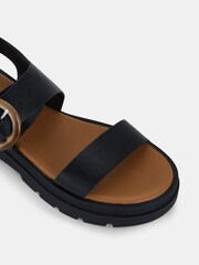 Novo Black Singer Chunky Buckle Sandals - Image 4 of 6