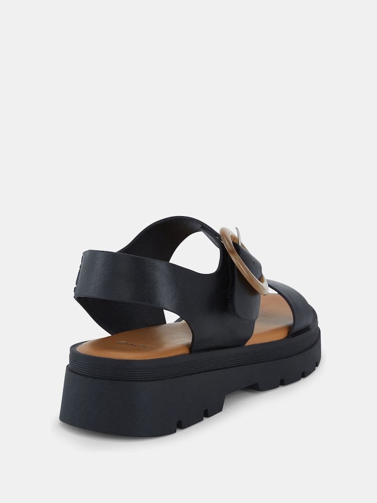 Novo Black Singer Chunky Buckle Sandals - Image 6 of 6