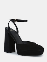 Novo Black Wide Fit ILIKA Close Toe Platform Courts - Image 3 of 6
